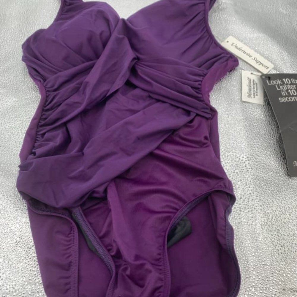 New MIRACLESUIT REVELE ONE PIECE plum 14 - Picture 4 of 9